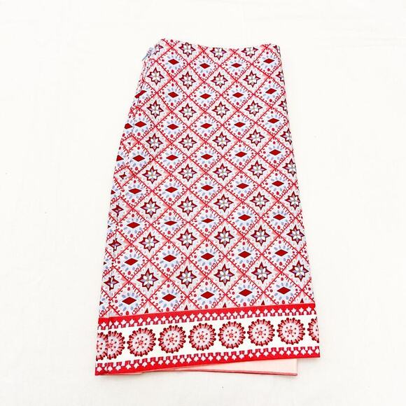 Talbots Petite Patterned Pencil Skirt Side Zipper Patchwork Size 12P NWT $69.50 - Picture 2 of 6